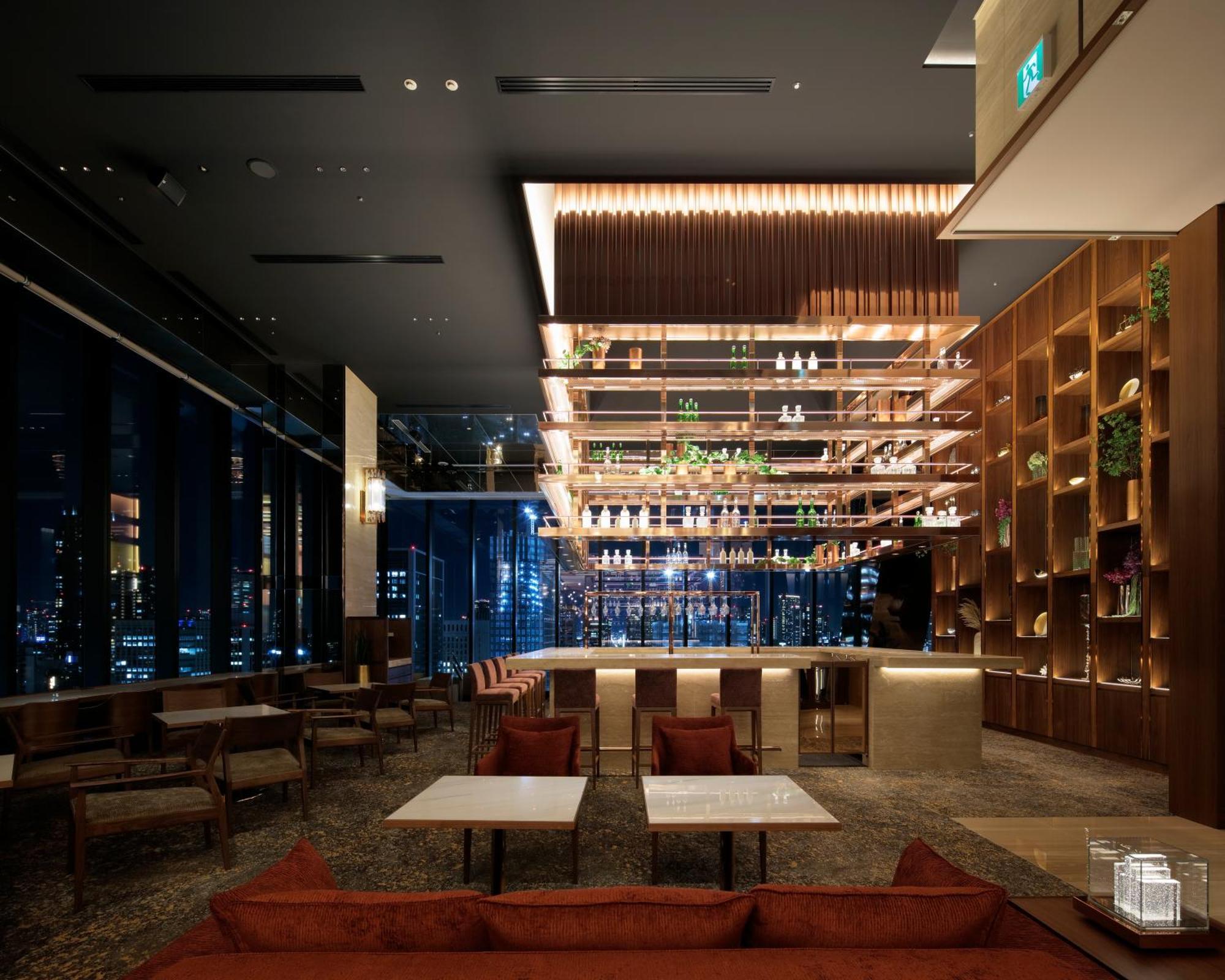 Candeo Hotels Osaka The Tower Екстер'єр фото The lounge at the 36th floor